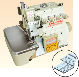 Instruction booklet for YAMATO class ZF1000 overlock sewing machine 